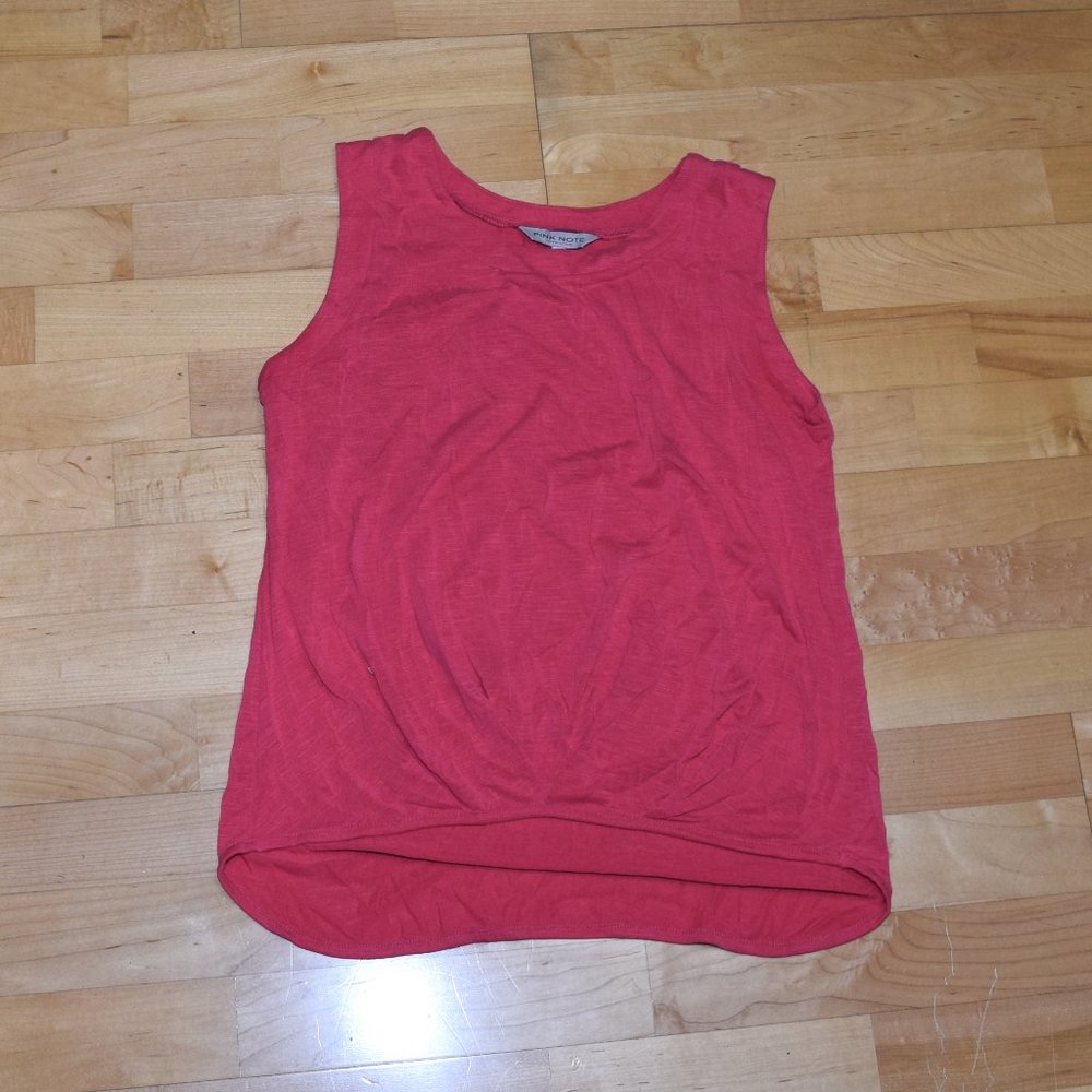PINK NOTE Women's Sz M TANK Blouse Shirt